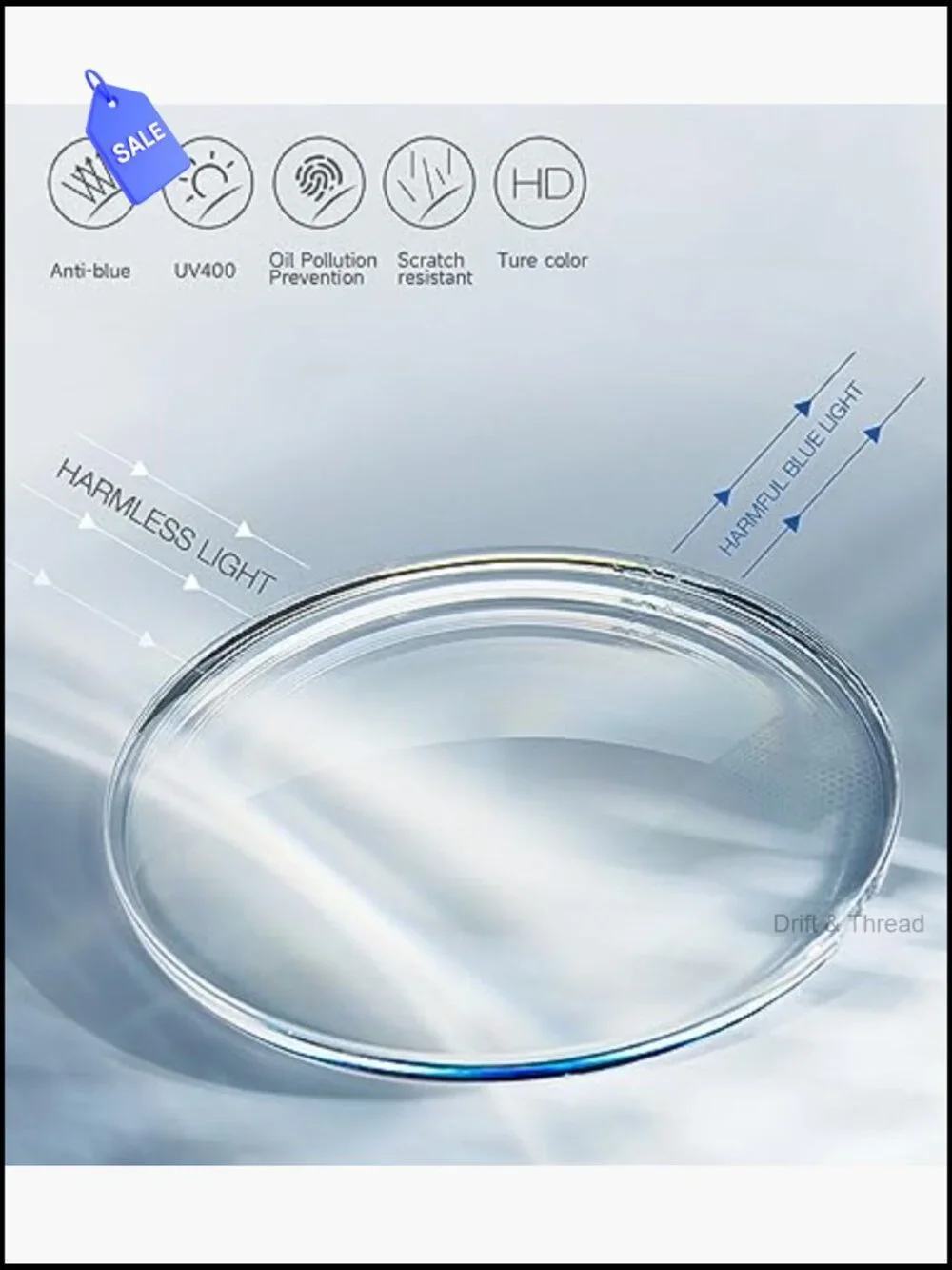 Ultra Thin Lightweight Folding Reading Glasses TR90 Blue Light Blocking UV